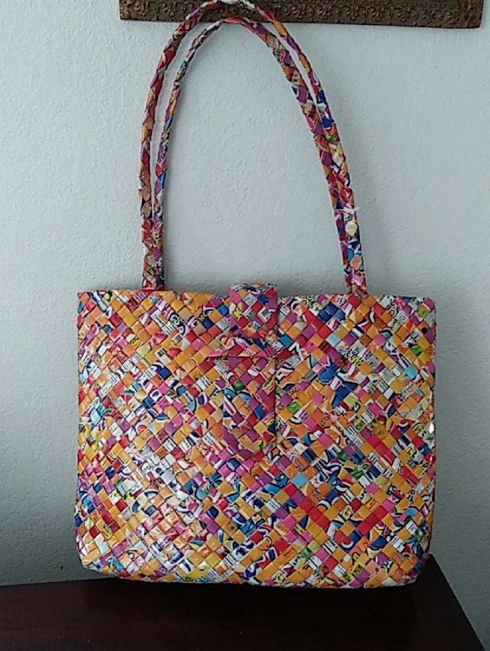 Shoulder Bag Handwoven Multicolor